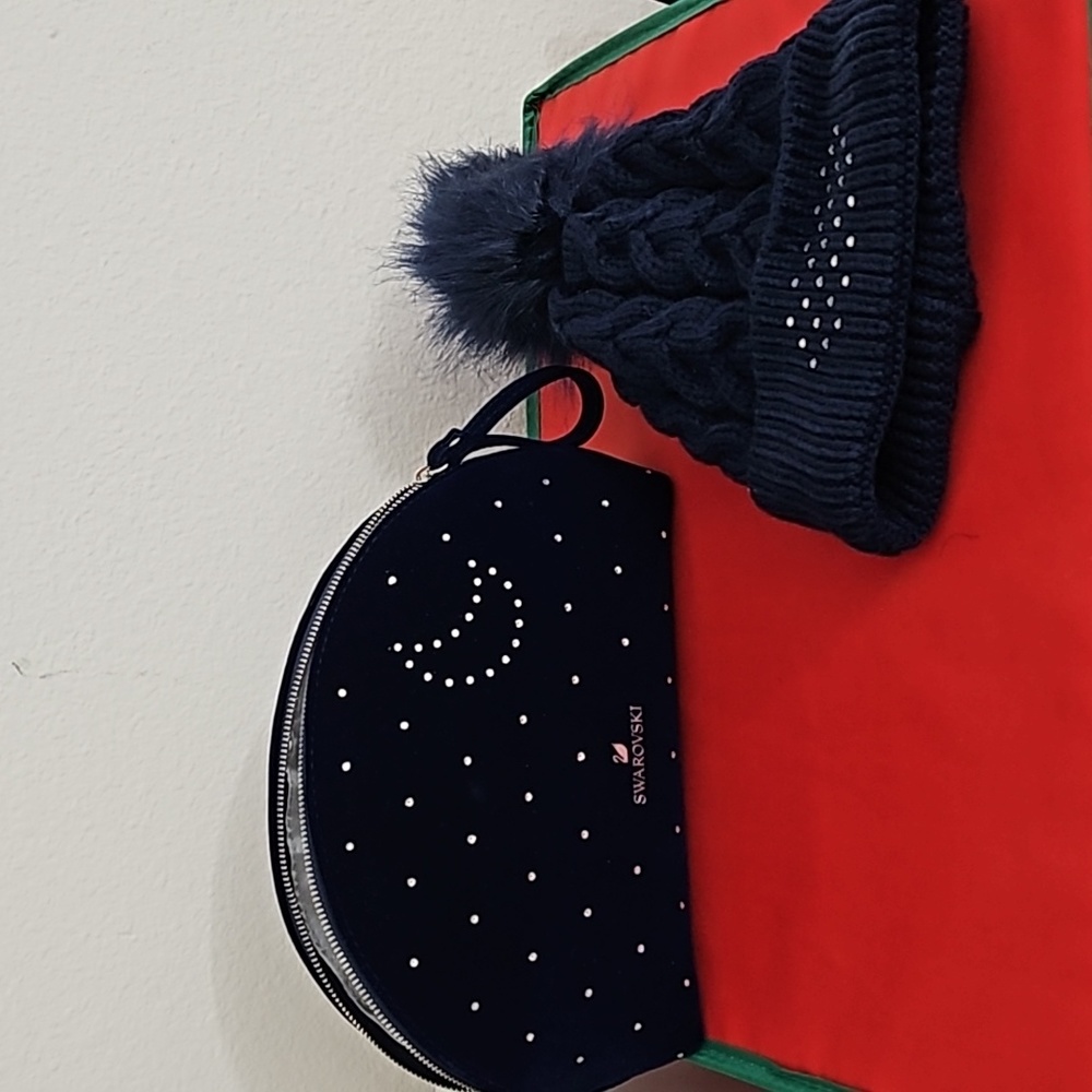 Blue Beanie and small pouch